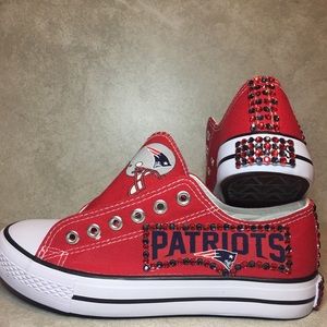 COMPASS/SPORT BRAND NFL PATRIOTS WOMEN BLING SHOES